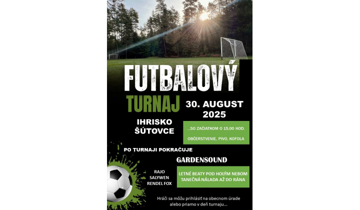 Futbalový turnaj 2025