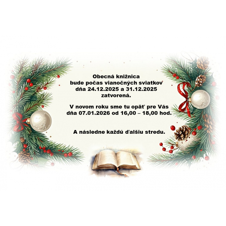 Knižnica - vianočné sviatky 