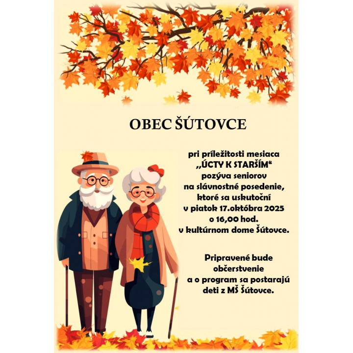MESIAC ÚCTY K STARŠÍM