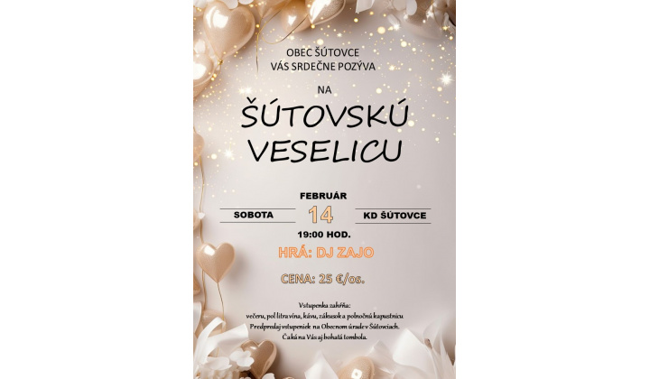 ŠÚTOVSKÁ VESELICA 